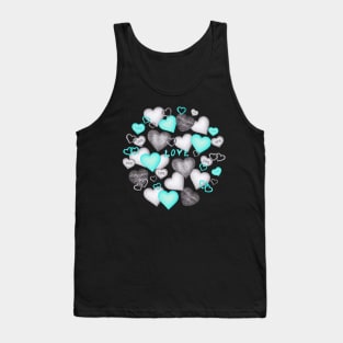 Cute Hearts with Love Tank Top